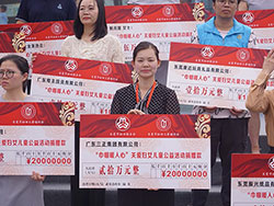 6月7日上午，我集團再向市婦女兒童福利會捐贈20萬元